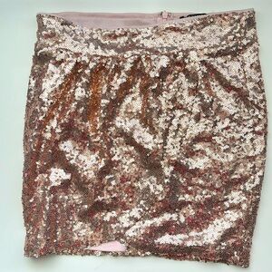 Revamped Sequin Mini Skirt - rose Gold-Size M - perfect condition